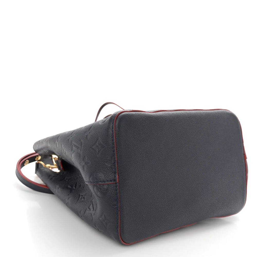 Top Quality Fake Louis Vuitton NéoNoé MM & BB Bucket Bag Marine Rouge - Image 6