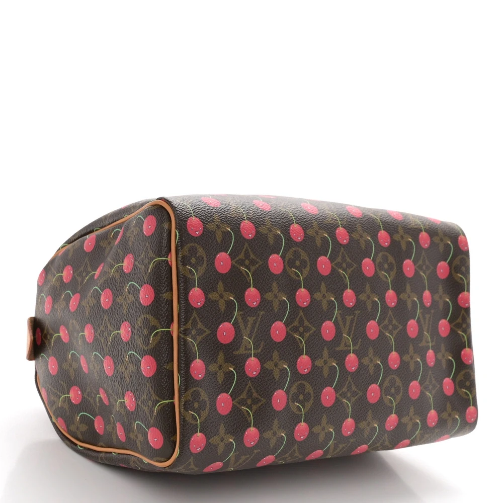 1:1 Replica LV Cerises Speedy 25 Handbag in Monogram Canvas With Smiling Cherry Overlays - Image 7