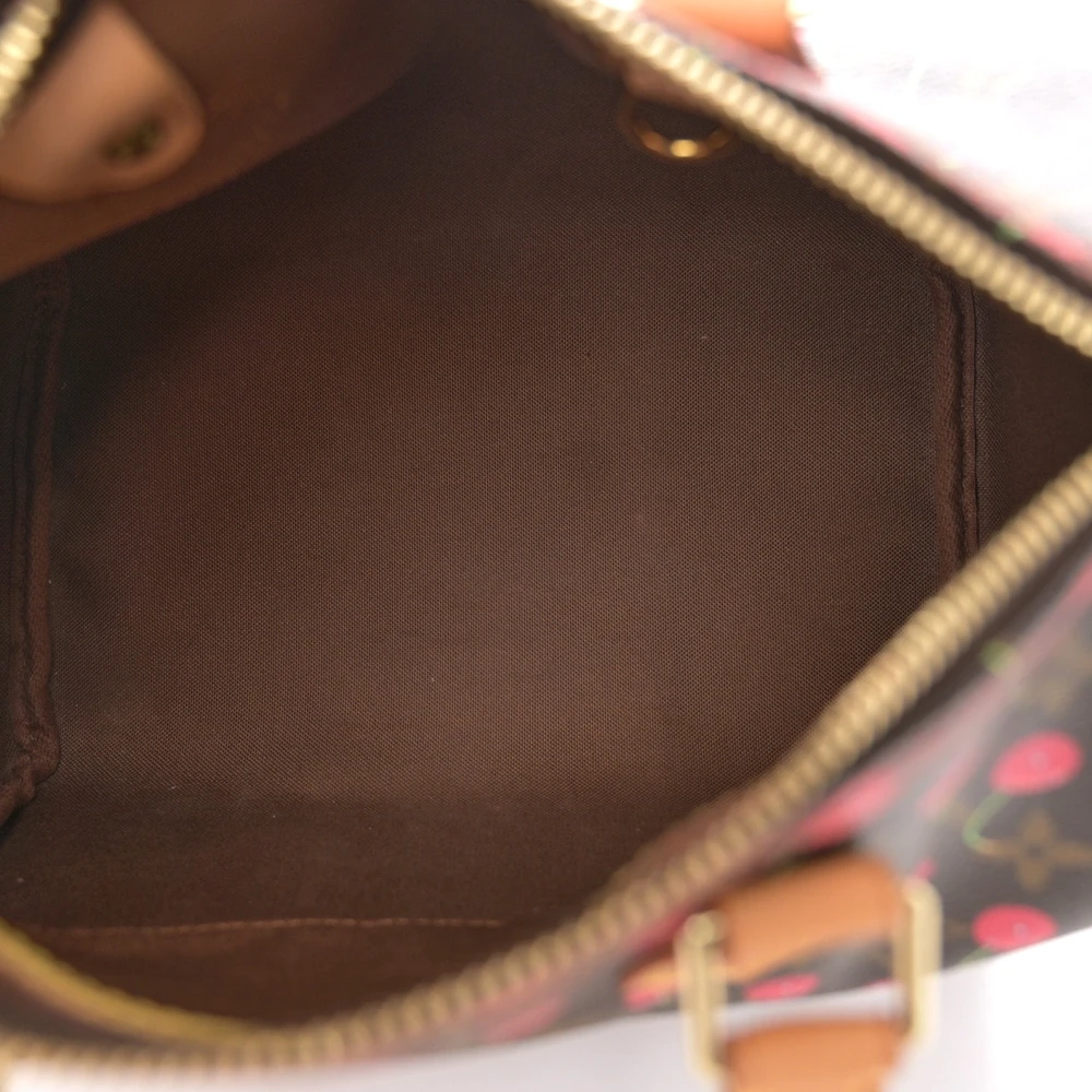 1:1 Replica LV Cerises Speedy 25 Handbag in Monogram Canvas With Smiling Cherry Overlays - Image 5