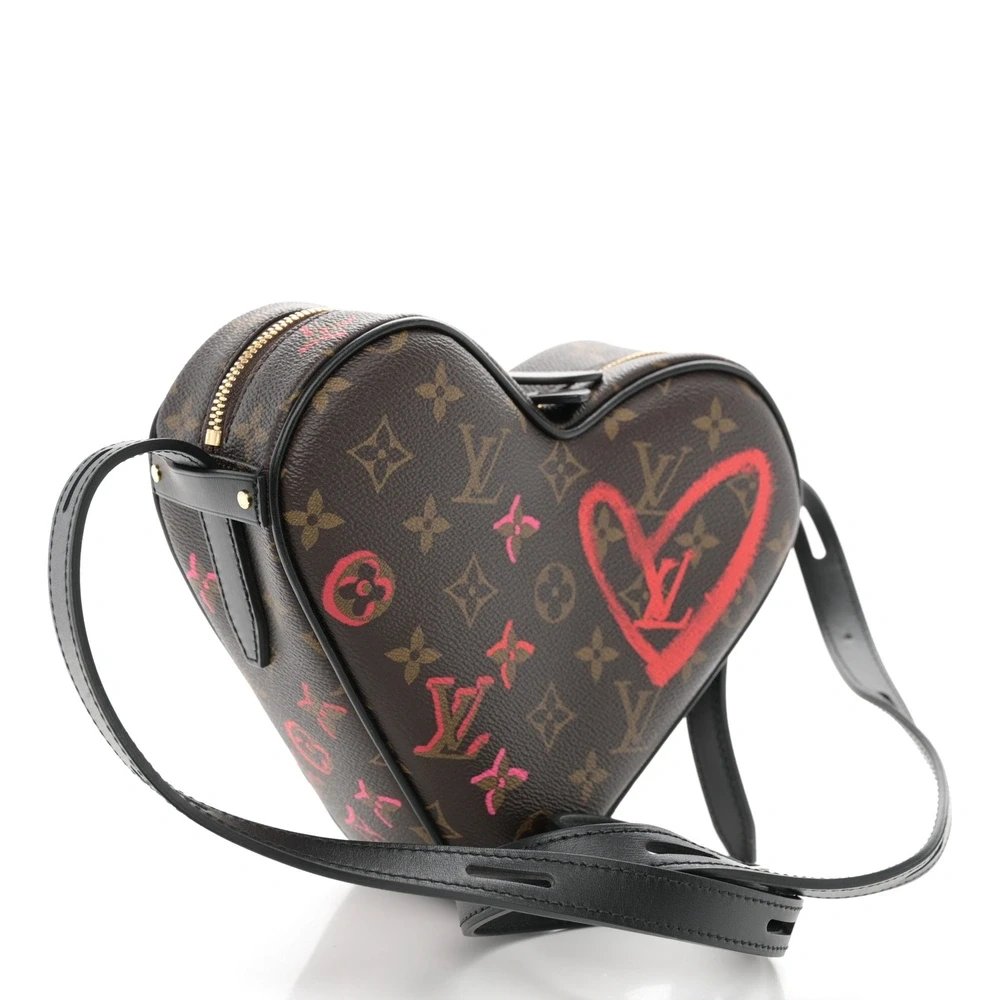 Sac Coeur 1:1 Replica Monogram Fall In Love Canvas Gold Hardware Heart Shape Handbag - Image 8