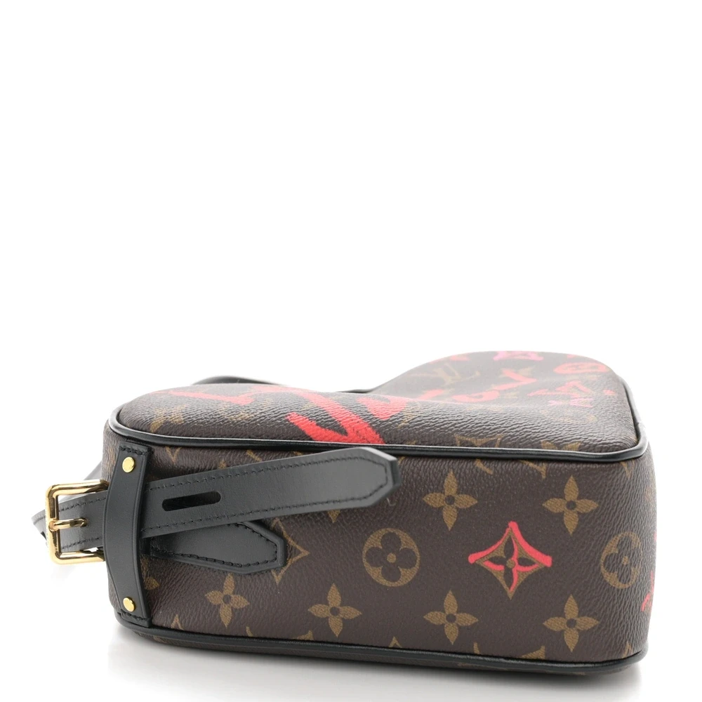 Sac Coeur 1:1 Replica Monogram Fall In Love Canvas Gold Hardware Heart Shape Handbag - Image 6