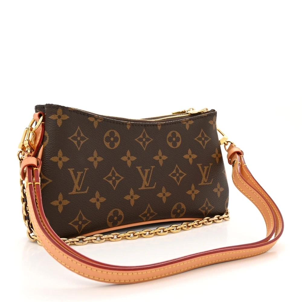 Liv Pochette 1:1 replica Monogram Canvas Gold Hardware Chain Strap Shoulder Bag - Image 8