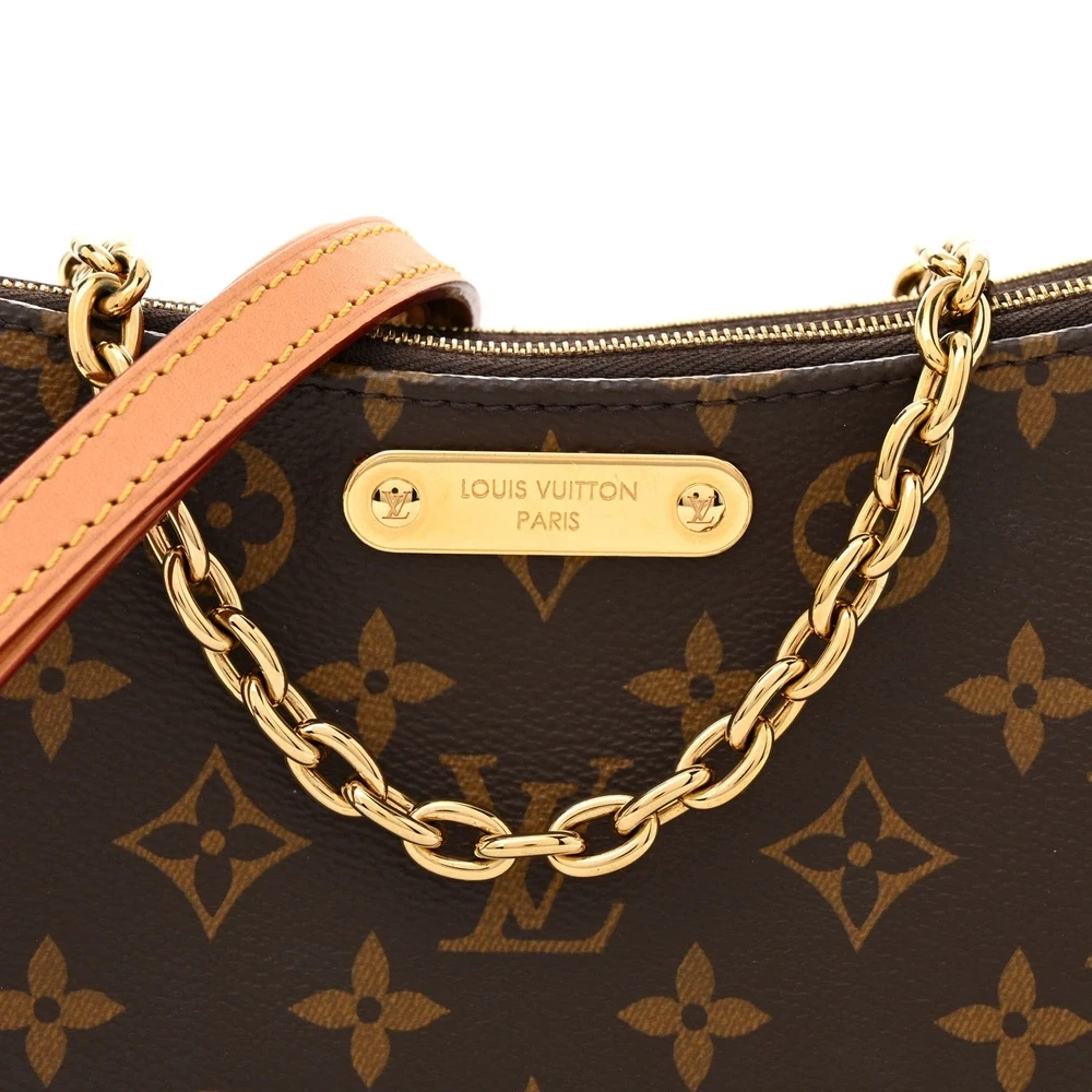 Liv Pochette 1:1 replica Monogram Canvas Gold Hardware Chain Strap Shoulder Bag - Image 6