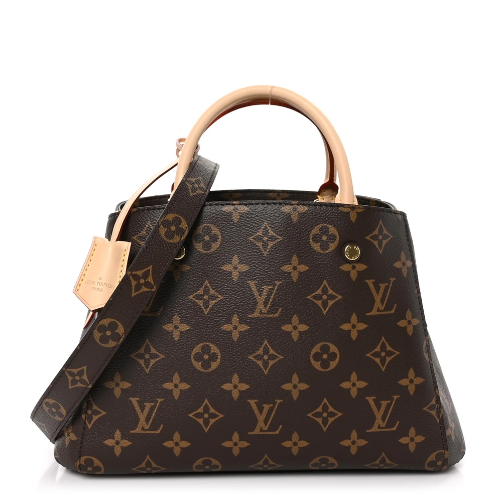 Montaigne BB 1:1 Replica Monogram Canvas Structured Top Handle Bag