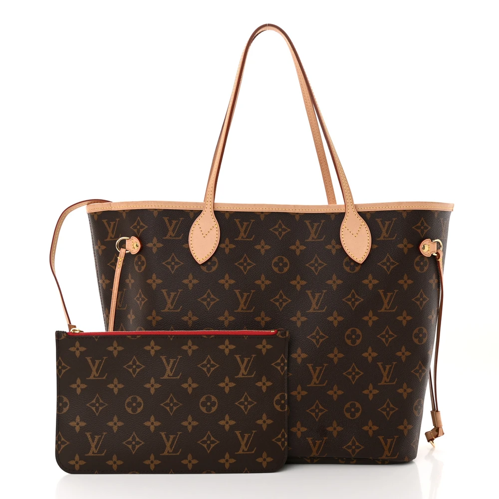 Neverfull MM SuperClone with Monogram Canvas Shoulder Tote Bag - Image 9