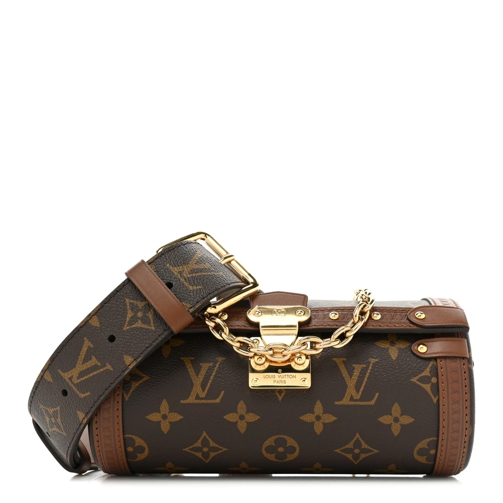 Papillon Trunk 1:1 replica Monogram Canvas Gold Hardware HandBag