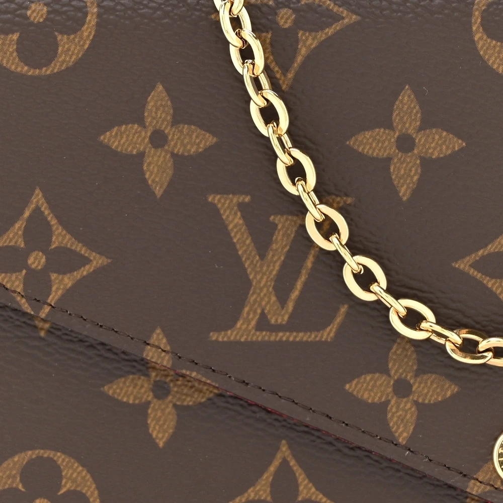 Félicie Pochette Super Clone Monogram Canvas Chain Wallet Crossbody - Image 6