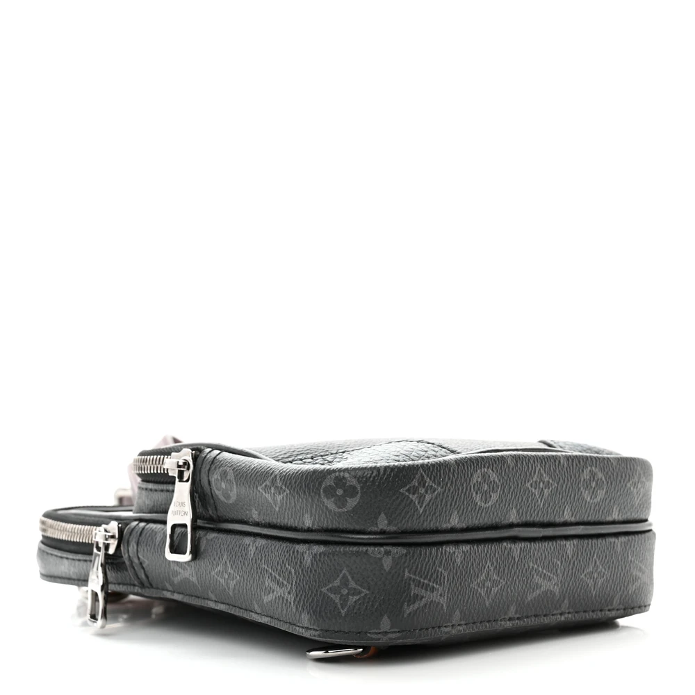 Amazone Sling Bag 1:1 Replica Monogram Eclipse Patchwork Canvas Crossbody Bag - Image 7