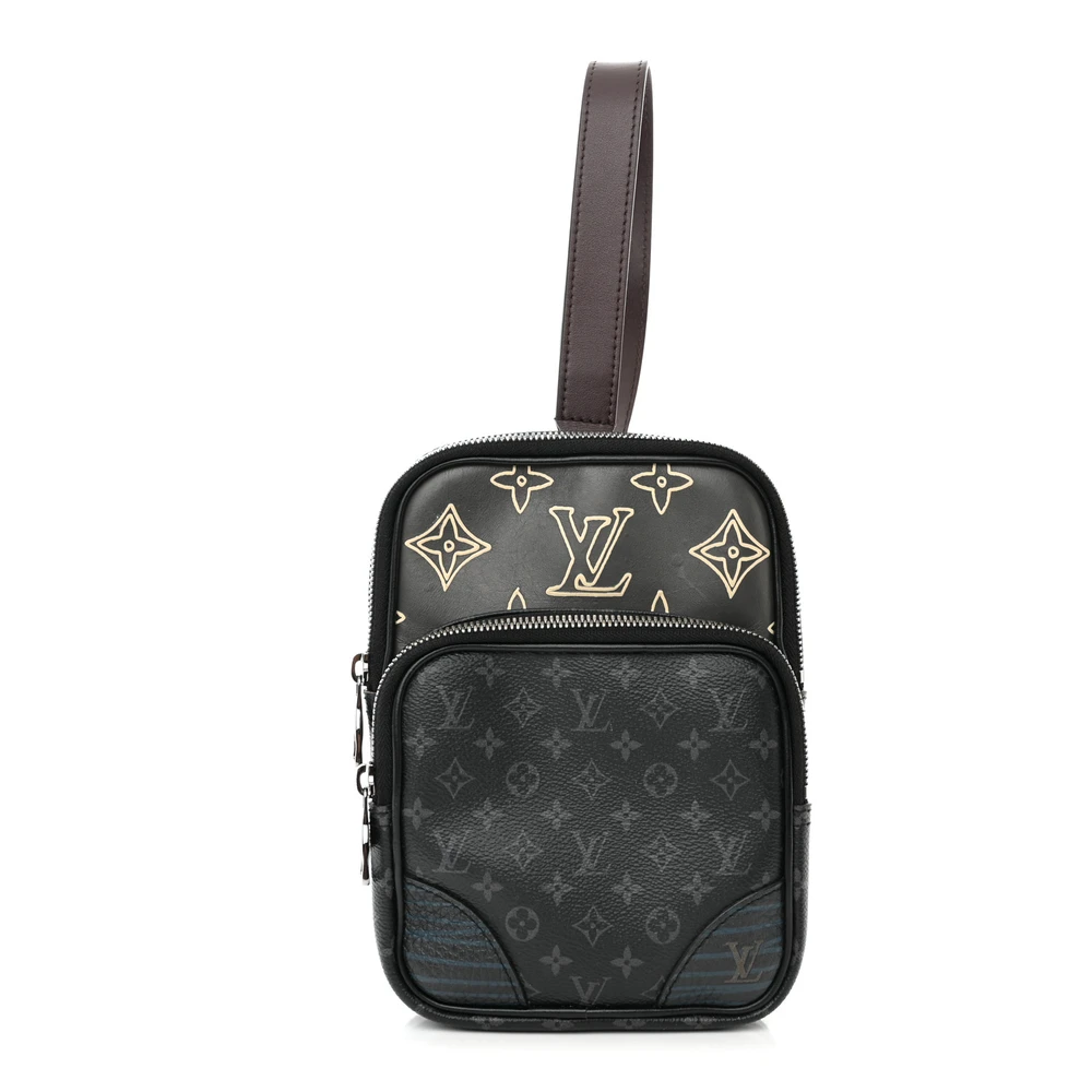 Amazone Sling Bag 1:1 Replica Monogram Eclipse Patchwork Canvas Crossbody Bag