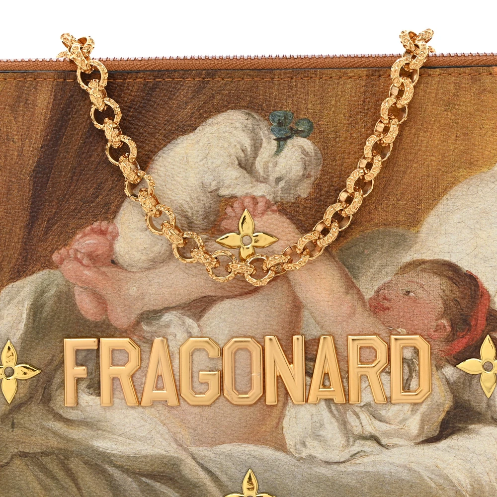 Pochette PM 1:1 Replica Masters Jeff Koons Fragonard Monogram Canvas Shoulder Bag - Image 7