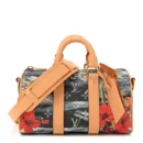Keepall Bandouliere 25 Super Clone Navy Blue Monogram Canvas Surfing Design Mini Duffel Bag