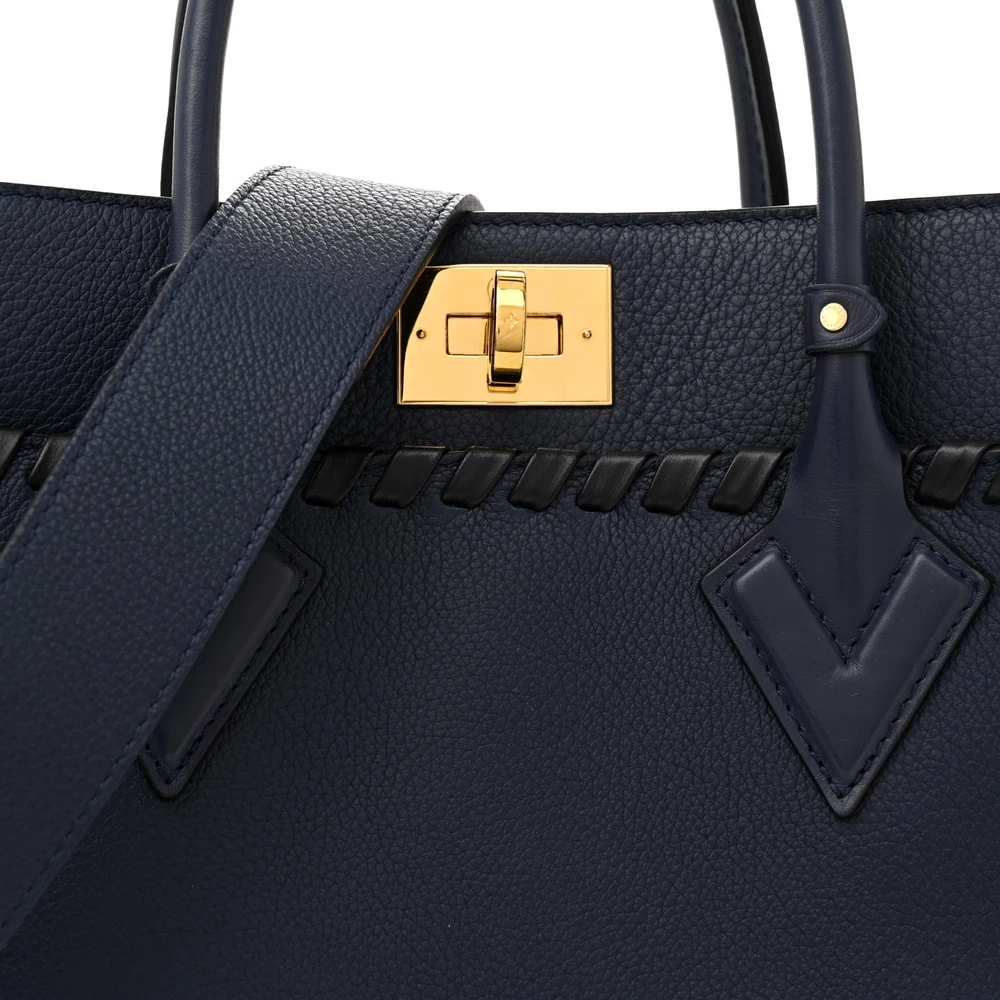 On My Side MM Super Clone Calfskin Braided Mahina Leather Gold Hardware ShoulderBag - Image 6
