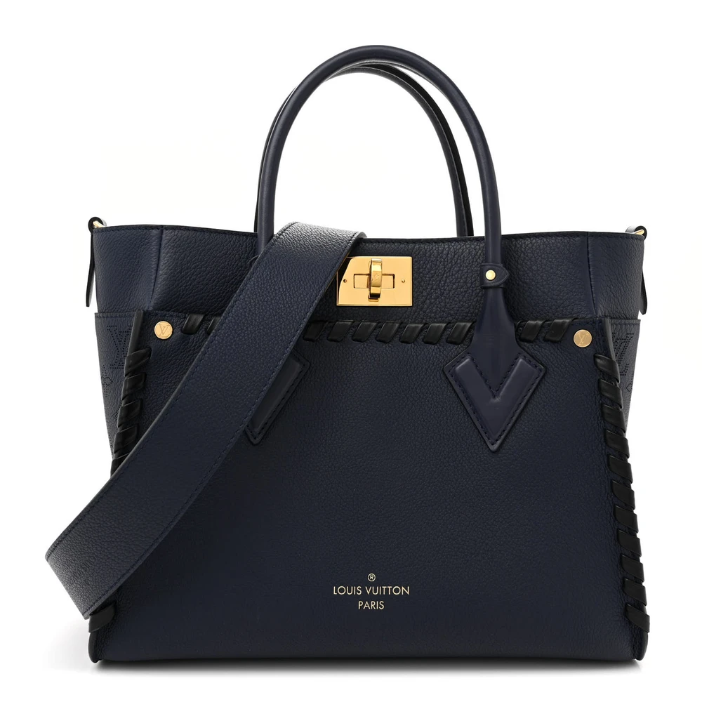 On My Side MM Super Clone Calfskin Braided Mahina Leather Gold Hardware ShoulderBag