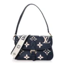 Diane 1:1 Replica Navy Cream Empreinte Giant Monogram Leather Bag