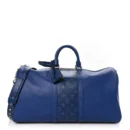 Keepall 50 - 1:1 Replica Pacific Blue Monogram Canvas Travel Duffle Bag