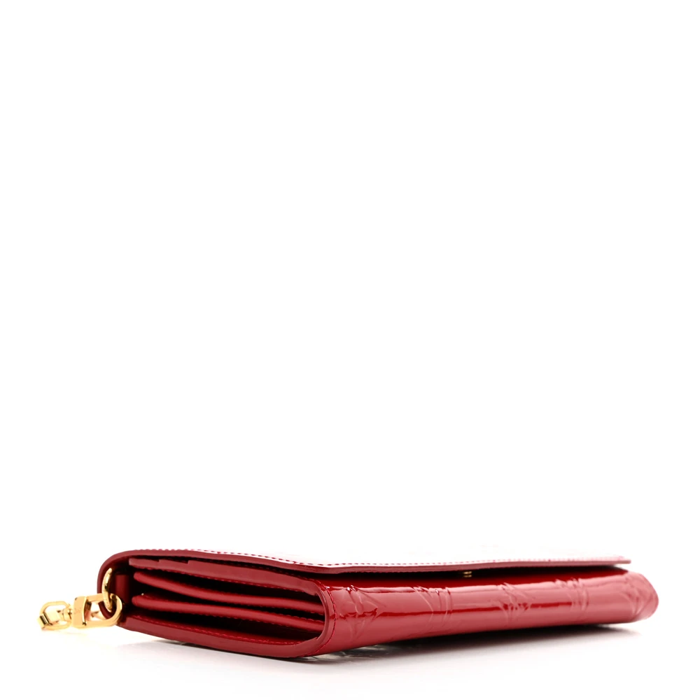 Chaine Wallet PM Super Clone Pomme D’Amour Vernis Leather With Gold Hardware - Image 7