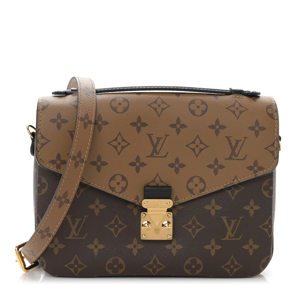 Pochette Metis PM Super Clone Reverse Monogram Canvas Gold Hardware Crossbody Handbag
