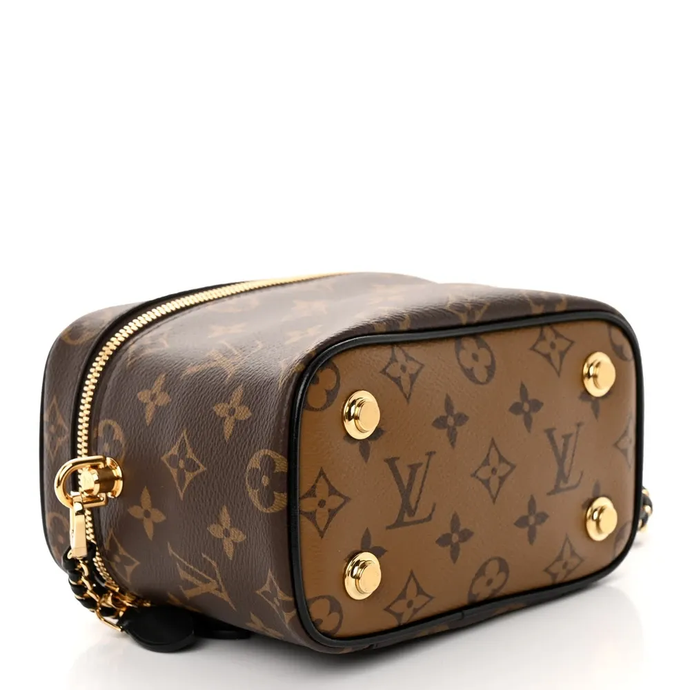 Vanity PM 1:1 Replica Louis Vuitton Monogram Canvas Crossbody bag with Gold Hardware - Image 3