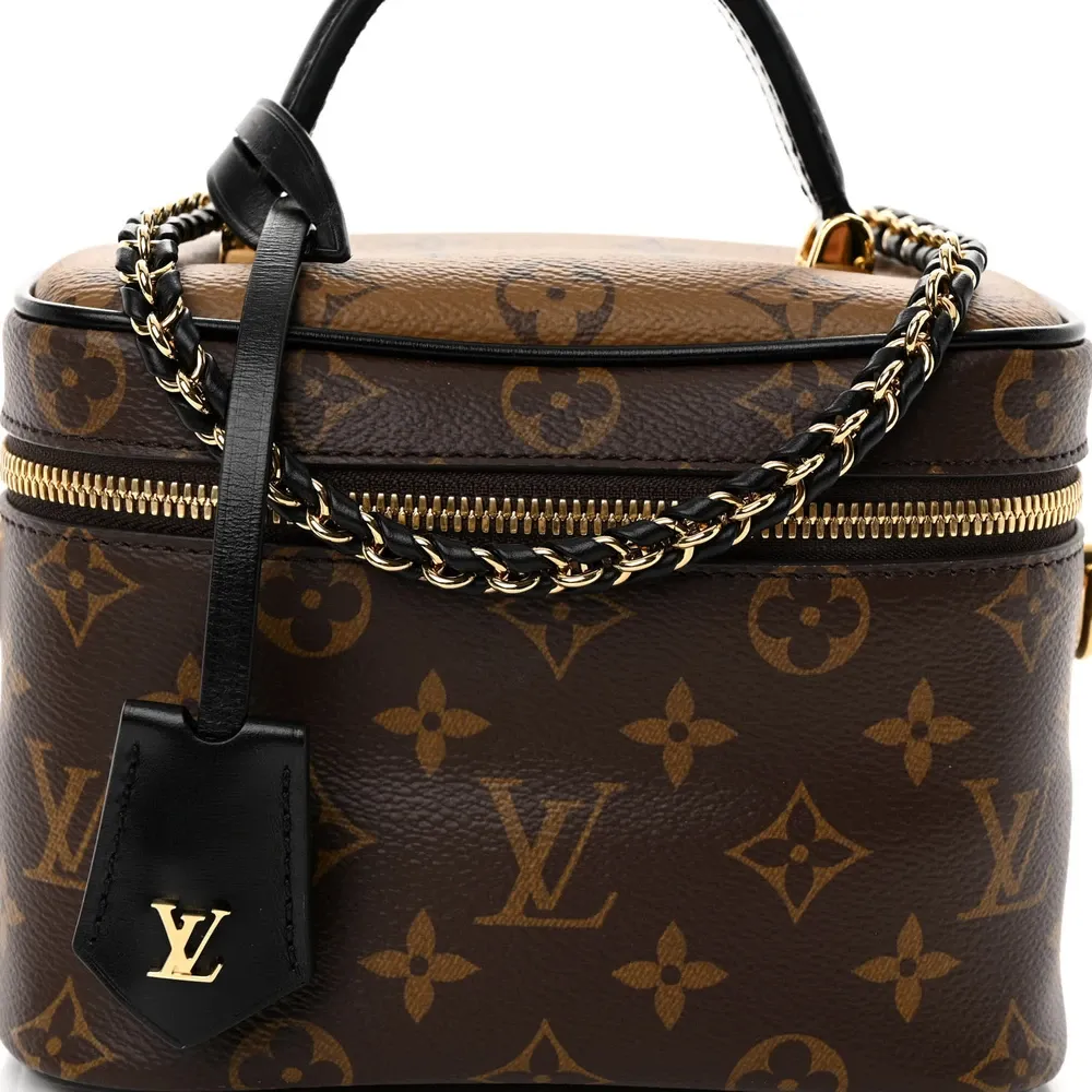Vanity PM 1:1 Replica Louis Vuitton Monogram Canvas Crossbody bag with Gold Hardware - Image 9