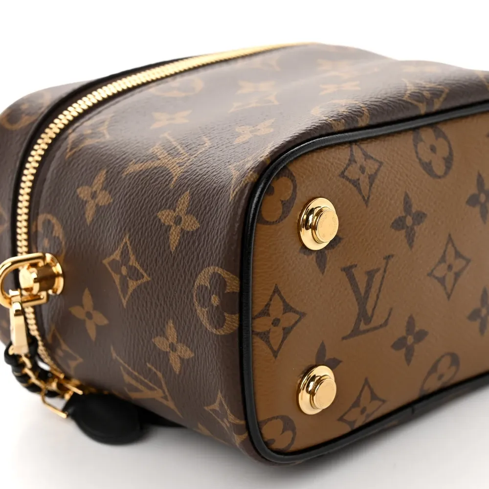 Vanity PM 1:1 Replica Louis Vuitton Monogram Canvas Crossbody bag with Gold Hardware - Image 5