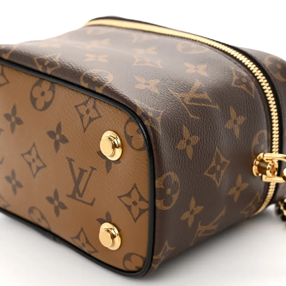 Vanity PM 1:1 Replica Louis Vuitton Monogram Canvas Crossbody bag with Gold Hardware - Image 2