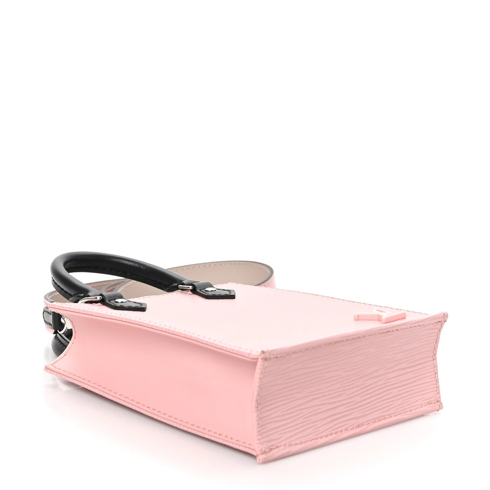 Petit Sac Plat Super Clone Rose Ballerine with Soft Pink Epi Leather Tote/ShoulderBag - Image 7