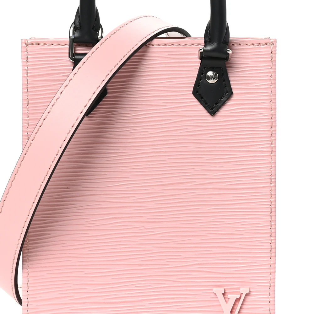Petit Sac Plat Super Clone Rose Ballerine with Soft Pink Epi Leather Tote/ShoulderBag - Image 6
