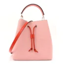 NeoNoe MM 1:1 Replica in Rose Ballerine and Orange Epi Leather Drawstring Bucket Shoulder Bag
