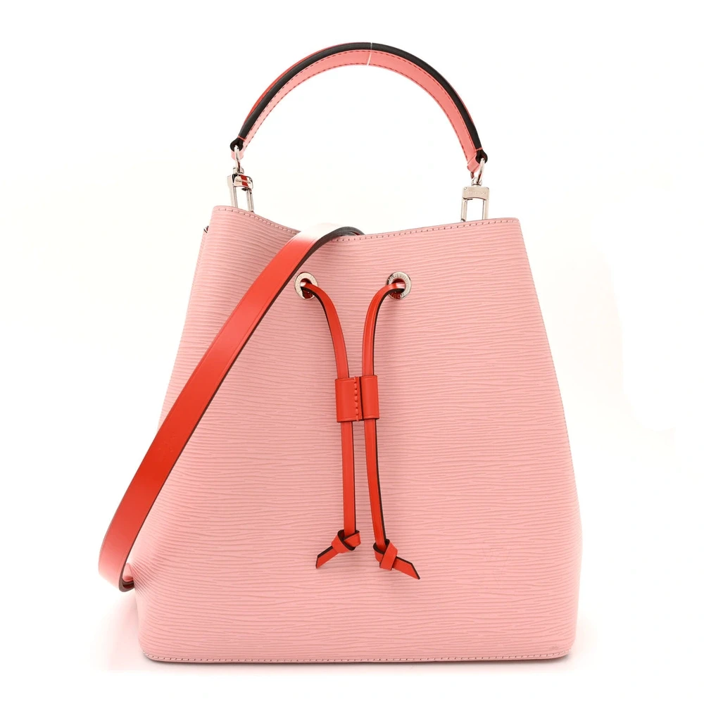 NeoNoe MM 1:1 Replica in Rose Ballerine and Orange Epi Leather Drawstring Bucket Shoulder Bag