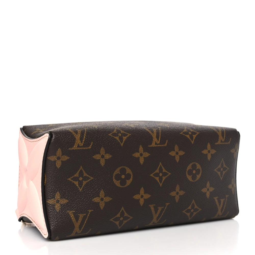 Pouch PM Super Clone Rose Jasmine Bloom Monogram Canvas Bag Silver Hardware - Image 7
