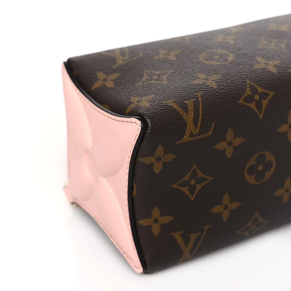 Pouch PM Super Clone Rose Jasmine Bloom Monogram Canvas Bag Silver Hardware - Image 3