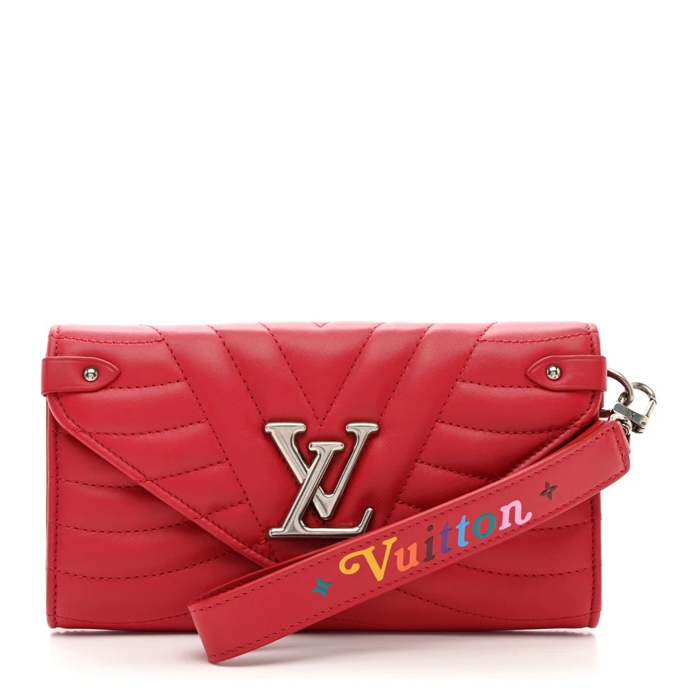Rouge Calfskin1:1 Replica Wallet with Silver Hardware CrossBody ShoulderBag