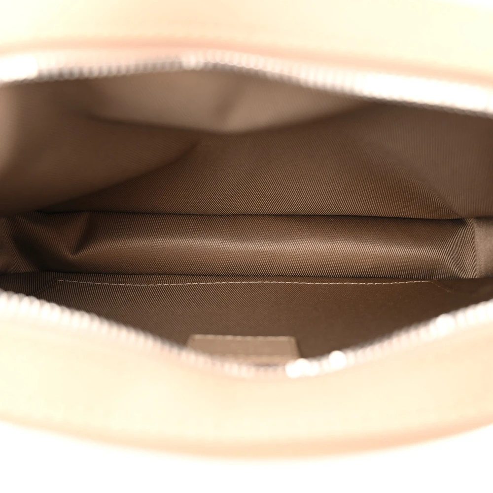Fastline Messenger Super Clone Sable Beige Calfskin Aerogram Leather Silver Hardware Messenger Bag - Image 4