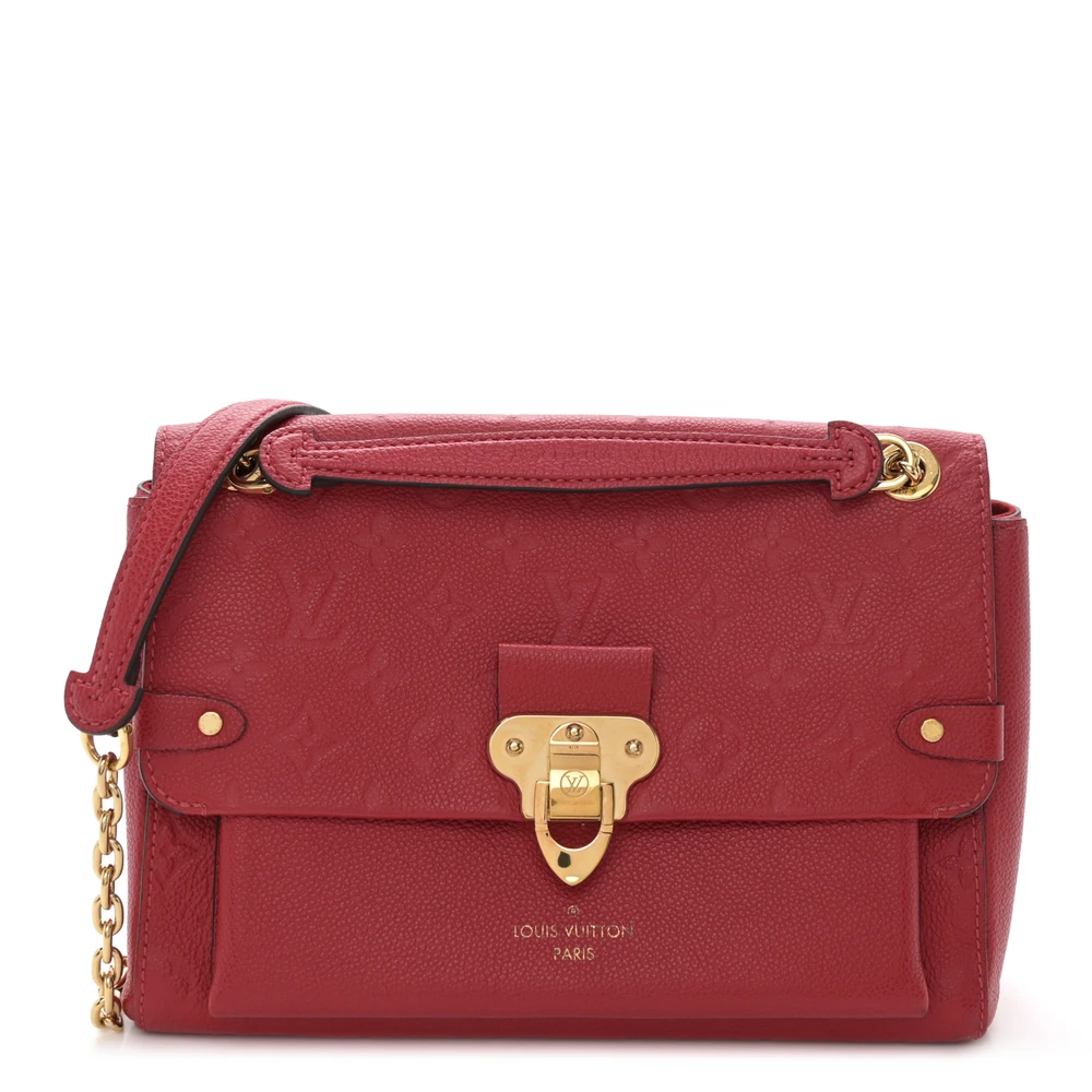 Vavin PM 1:1 Replica Scarlet Empreinte Leather Brass Hardware Shoulder Handbag