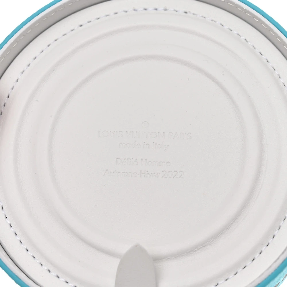 Monogram Paint Can 1:1 Replica Turquoise Canvas Silver Hardware HandBag - Image 3