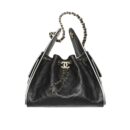 Chanel-Small-Hobo-25-Replica-Black-Grained-Calfskin-Gold-Hardware-1-1-Mirror-Quality