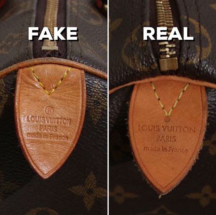 fake Louis Vuitton vs real bag handle stitching comparison