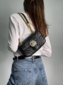 Gucc! GG Marmont Black Calfskin Leather – 1:1 Mirror Quality Handbag