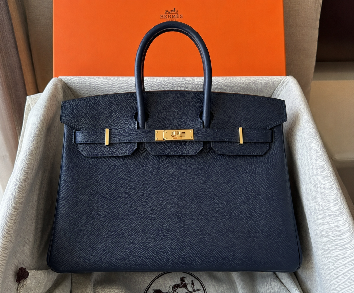 supeclone Herme$ Birkin 40 Epsom Midnight Blue