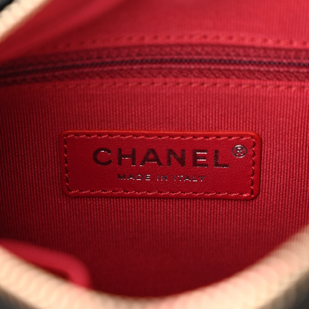 Close-up of the mixed gold and silver-tone hardware on the Small Gabrielle Hobo