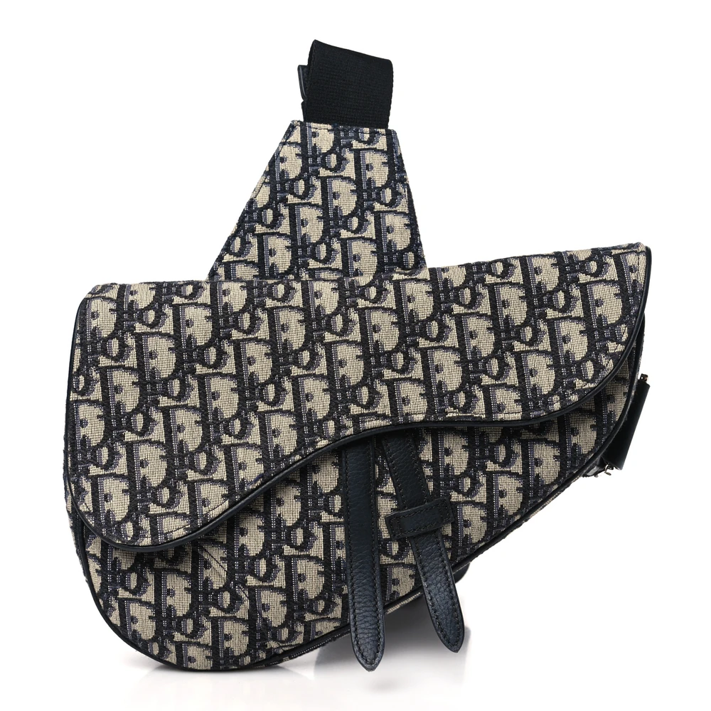 Front view of D!0r Men's Saddle Bag