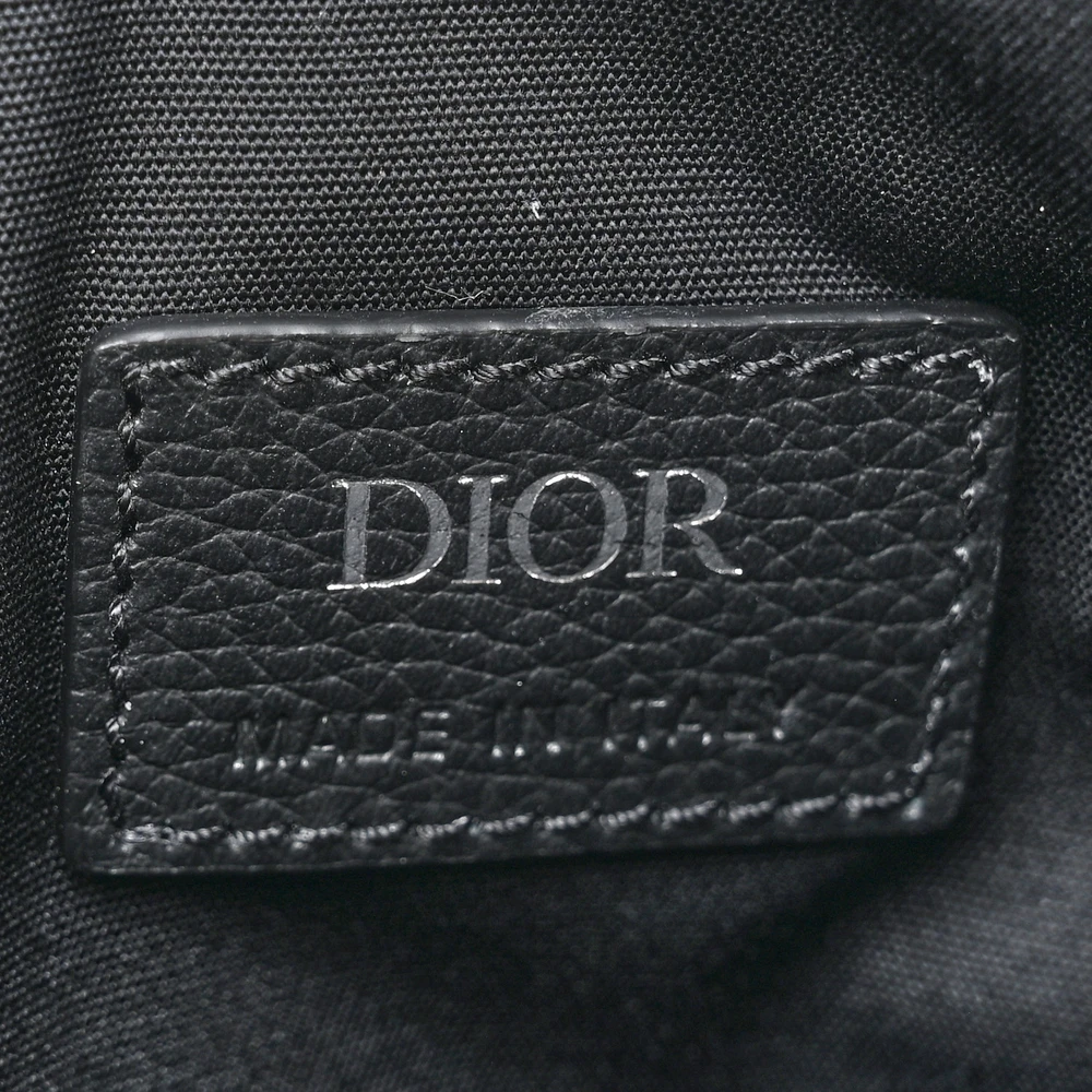 SuperClone Mini Saddle Bag Black Grained Calfskin Luxury Replica Shoulder Bag - Image 3