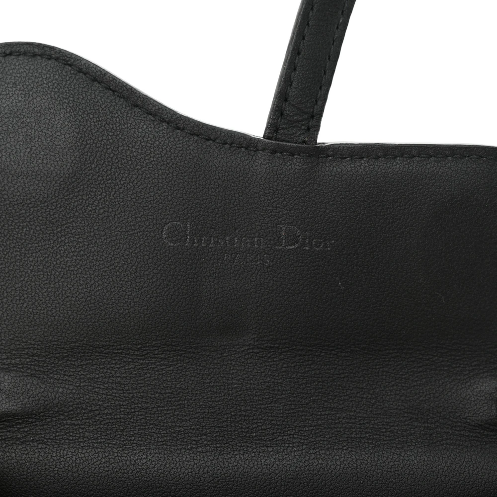 Nano Saddle Chain Pouch Black Ultra Matte Calfskin – Super Clone Chain Bag - Image 4