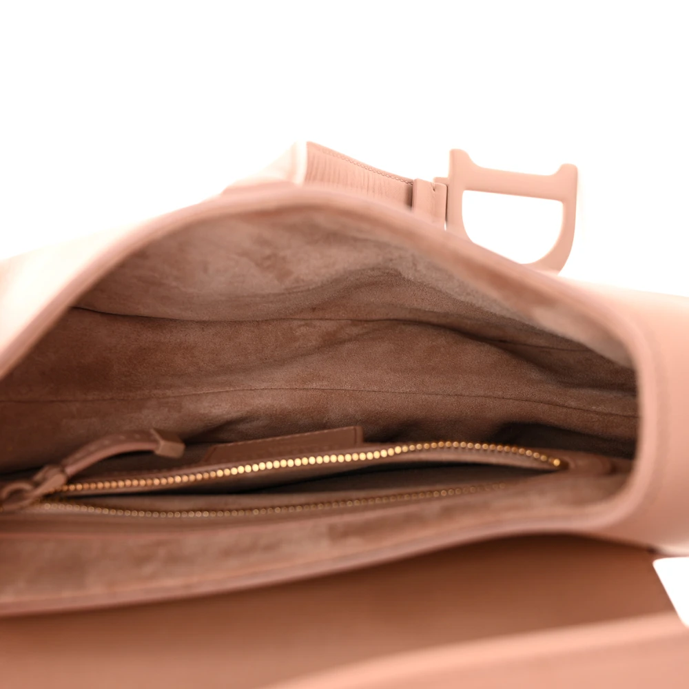 D!0r Blush Ultra-Matte Calfskin Leatherr – Super Clone Saddle Bag - Image 2
