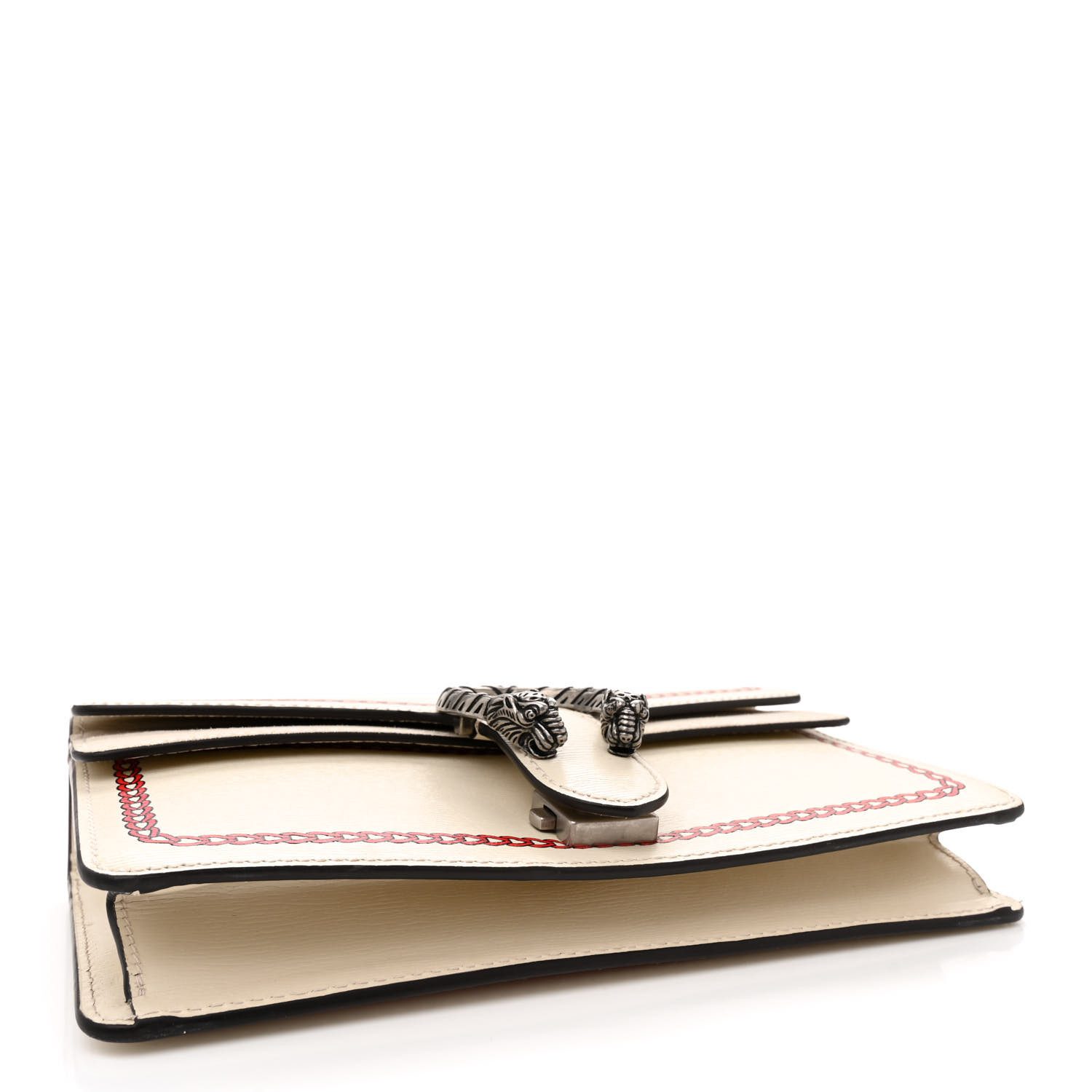Bottom view of the Lunar New Year Small Dionysus Shoulder Bag showing the structured leather base