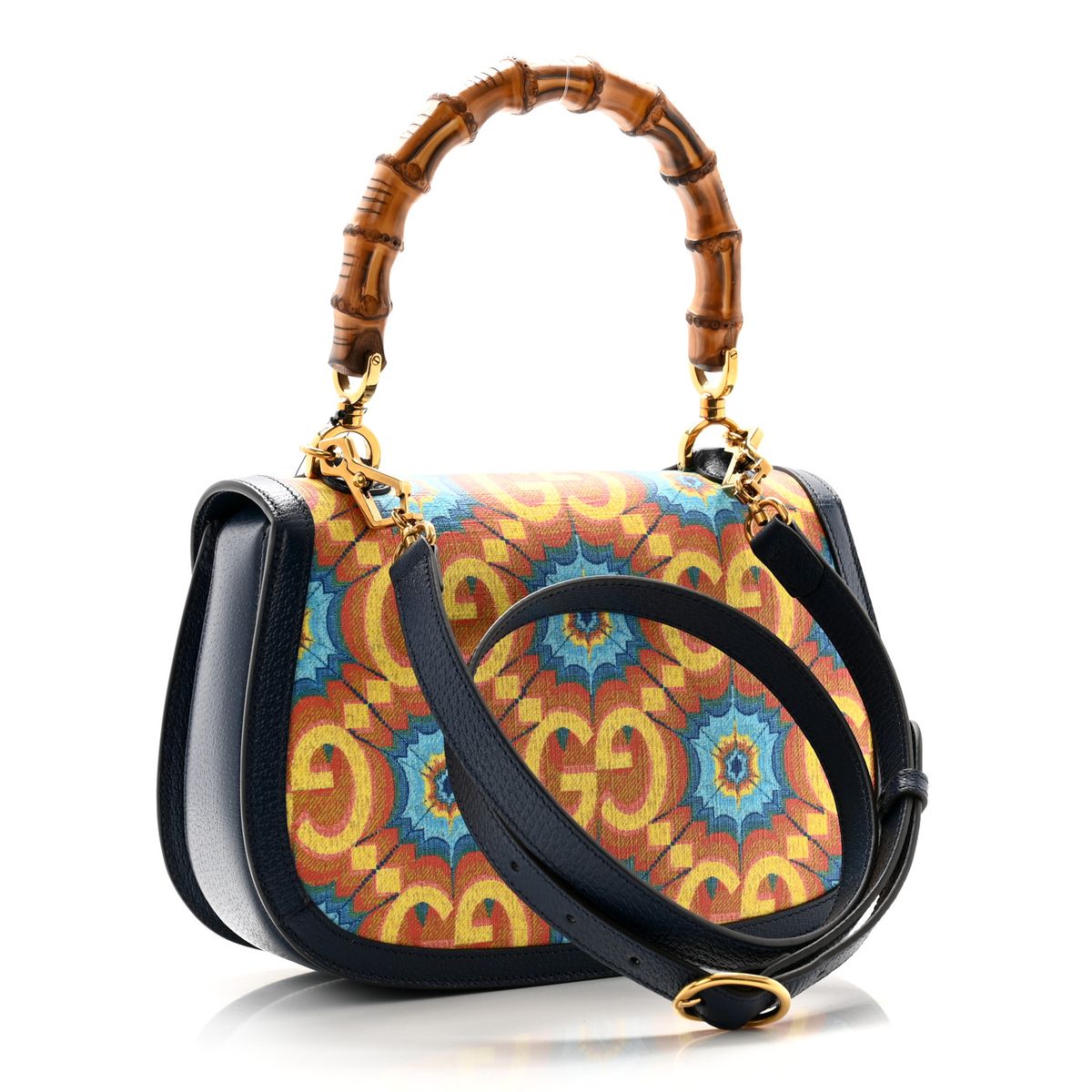 Gucc! Calfskin Kaleidoscope Medium Bamboo 1947 – Limited Edition Handbag - Image 7