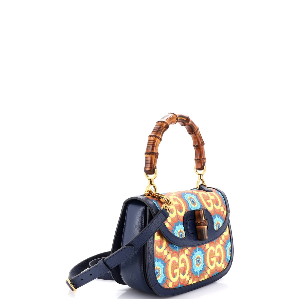 Gucc! Calfskin Kaleidoscope Medium Bamboo 1947 – Limited Edition Handbag - Image 3