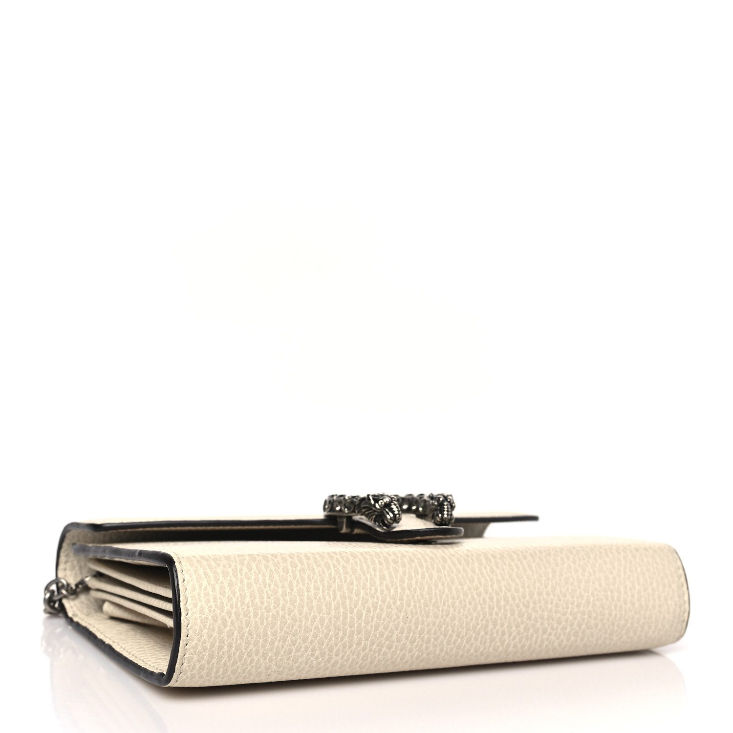GG Dollar Calfskin Mini Dionysus Chain Wallet Mystic White – Mirror Quality Wallet - Image 3
