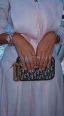 Blue Oblique Canvas SuperClone Diorquake Clutch HandBag With Gold Hardware