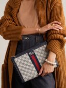 Gucc! GG Supreme Monogram Web Ophidia Pouch – High-End Quality